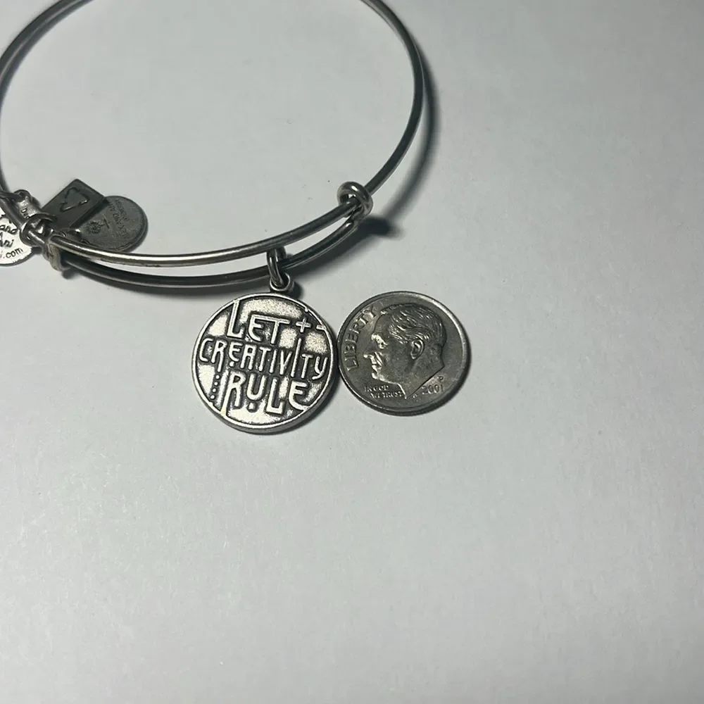 Alex and Ani Let Creativity Rule Silver Bangle Bracelet